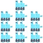 Adhesivo Negro Disipador de Calor Cubierta Trasera y Almohadillas de Esponja Cámara Trasera para Apple iPhone 16 Plus (10 Unidades)