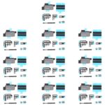 Pegatinas Disipador de Calor Placa Base para Apple iPhone 16 Pro Max + Almohadillas de Espuma FPC (10 Unidades)