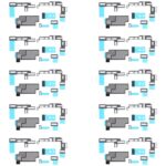 Adhesivo Disipador de Calor de Placa Base y Almohadillas de Espuma de Esponja FPC para Apple iPhone 16 (10 Unidades)