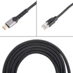 Cable Ethernet RJ45 a USB-C Tipo-C de 2 M para Tarjeta de Red de Alta Velocidad - Imagen 3