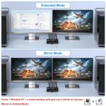 Conmutador KVM KC-KVM8202 de Dos Monitores USB 3.0 HDMI 8K 60 Hz con Dos Puertos Enchufe Australiano - Imagen 4