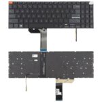 Teclado Retroiluminado para Asus Vivobook Pro 15X OLED K6501 M6501 Versión USA (Negro)