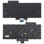 Teclado Retroiluminado para Asus Zephyrus Rog 16 G16 Ga503 Gu603 Gu603H (Versión USA) (Negro)
