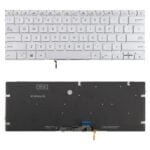 Teclado Retroiluminado para Asus UX431 X431 V431 K431 S431 X431FAC UX431U UX431F U4500F (Plateado)