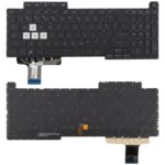 Teclado Retroiluminado de 16 Pines para Asus Rog Strix G17 G713 Series (Negro) Versión USA