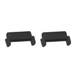 Conectores de Correa de Metal 22mm para Amazfit T-Rex Ultra (Negro) Par