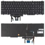 Teclado Retroiluminado Portátil para Dell Latitude 5500 5501 5511 5510 3500 3501 Versión USA 0MMH7V (Negro)