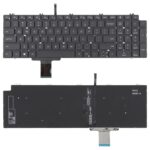 Teclado portátil para Dell Precision 7550, 7750, 7560 y 7760 Versión USA (Negro)