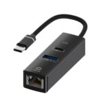 Type-C to Type-C RJ45 USB-A HUB Expand Converter, Type-C