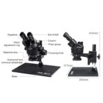 Microscopio Trinocular YCS 1S Max 7-45X Base grande - Imagen 2