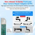 Adaptador Cámara Fontal y Trasera JC para Apple iPhone 16 Series - Imagen 3