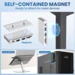 HST-2A1CTS 5 in 1 USB 3.0 Detachable Magnetic Docking Station, HST-2A1CTS - Imagen 4