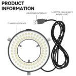 Fuente de luz anular Luowei LS03 72 LED - Imagen 3