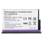 Batería para Insta360 X5 JH-X5 2800 mAh - Imagen 3
