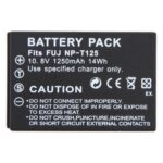 Batería Externa para Fujifilm NP-T125 para Cámara GFX50S GFX50R GFX100 1250 mAh