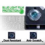Adhesivo protector para lente de Cámara 2UUL DA33 con película de luz azul 500 piezas/caja - Imagen 3