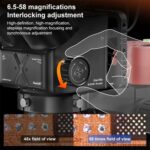 Microscopio Trinocular QianLi 6558 con Fuente de Luz y Cámara CX60S (EU Plug) - Imagen 3