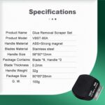 Raspador Magnético de doble cara de acero inoxidable VBST-80A - Imagen 3