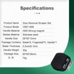 Raspador Magnético de doble cara de acero inoxidable VBST VBST-80B - Imagen 3