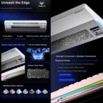 AULA nova75 Smart Display Tri-Mode RGB Customizable Gaming Mechanical Keyboard - Imagen 4