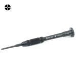 Destornillador de Bisel Medio Jiafa Jf-619-2.5 Punta Cruzada Hueca 2.5 x 30mm Reparación Apple iPhone (Negro)