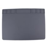 Plataforma de Mantenimiento Almohadilla de Aislamiento Reparación Resistente al Calor Alfombrilla de Silicona 49,5 cm x 34,7 cm (Gris)