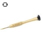 Destornillador Hexagonal T5 25mm Herramienta de Reparación Abierta (Dorado)