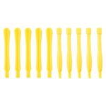 Spudgers Herramientas Reparación Phones Móviles (10 Piezas) (5 Redondas + 5 Cuadradas) (Amarillo)