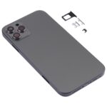 Cubierta de Carcasa Trasera para Apple iPhone 11 con Apariencia de Imitación para Apple iPhone 13 Pro (Negro) - Imagen 2
