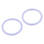 Anillo de Aro Protector de Metal con Lente de Cristal para Apple iPhone 12 (Púrpura) 2 Piezas - Imagen 2