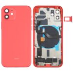 Cubierta Posterior Batería con Teclas Laterales Altavoz Cámara Bandeja Tarjetas Botones Puerto Carga Módulo Inalámbrico para Apple iPhone 12