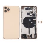 Cubierta Posterior Batería para Apple iPhone 11 Pro con Teclas Laterales, Botón Encendido, Cable Botón Volumen, Carga Inalámbrica, Motor, Puerto Carga, Altavoz y Lente Cámara