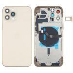 Tapa Trasera de Batería con Llaves Laterales, Bandeja Tarjetas, Flex Cable de Potencia y Volumen y Módulo de Carga Inalámbrica para Apple iPhone 12 Pro Max