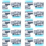Repuestos para Apple iPhone 13 Mini 10 Sets Mainboard Conector FPC Sponge Pads de Espuma