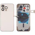 Tapa Trasera Batería para Apple iPhone 13 Pro con teclas laterales, Bandeja Tarjeta, Alimentación, Cable Flex Volumen y módulo Carga inalámbrica