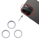 Lente de Cristal Cámara Trasera Anillo Protector Exterior Metal para Apple iPhone 14 Pro Max 3PCs - Imagen 4