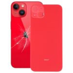 Carcasa Trasera con Agujero Grande Cámara Batería para Apple iPhone 14 Plus (Rojo)