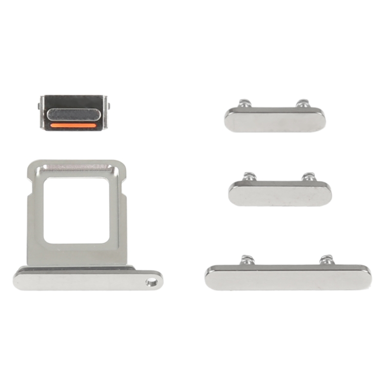 IP4P0045S-4.jpg Bandeja Tarjeta SIM + Teclas Laterales para Apple iPhone 14 Pro (Plata) - Imagen 1