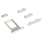 Bandeja Tarjeta SIM + Teclas Laterales para Apple iPhone 14 Pro (Plata) - Imagen 2