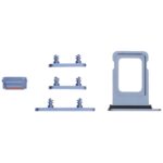 Bandeja Tarjeta SIM + Teclas Laterales para Apple iPhone 14 (Azul)