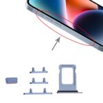 Bandeja Tarjeta SIM + Teclas Laterales para Apple iPhone 14 (Azul) - Imagen 4