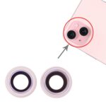 Cubierta Lente de Cámara para Apple iPhone 15 / 15 Plus (Rosa) 1 Juego