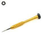 Destornillador Jiafa Jf-609-0.8 Pentalobe 0.8 Tornillos de Puerto de Carga de Apple iPhone (Dorado)