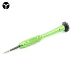 Destornillador de Reparación Jiafa Jf-609-0.6Y Tres Puntos 0.6 Apple iPhone X / 8 / 8P / 7 / 7P y Apple Watch (Verde)