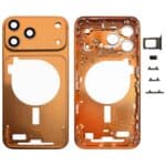 Marco Central con Placa de Bisel y Cubierta de Lente de Cámara para Apple iPhone 17 Pro Max