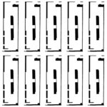 Adhesivo Digitalizador de Panel Táctil para Apple iPad 4 / para Apple iPad 3 (10 Unidades)