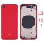Tapa Trasera Batería Lente Cámara Bandeja Tarjeta SIM Teclas Laterales para Apple iPhone SE (Rojo)