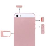 Botones Laterales y Bandeja Tarjeta SIM para Apple iPhone SE (Oro Rosa)