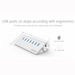 Hub USB 3.0 Orico M3H7-V1 de 7 Puertos con Aleación de Aluminio y Adaptador de Corriente 30 W - Imagen 4