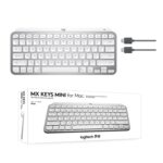 Teclado Inalámbrico Logitech MX Keys Mini Mac Version Bluetooth Ultra-Thin Smart Retroiluminado (Gris) - Imagen 2